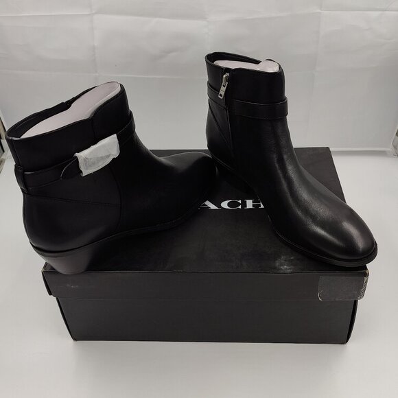 Coach Black Dylan Boots Women's Size 10 - Picture 1 of 9
